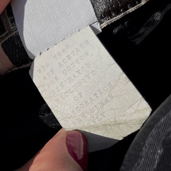 VTG 70s Jacquard Floral Maxi Skirt Union Made Bold Yellow Black Sustainable M 6– - Picture 4 of 12